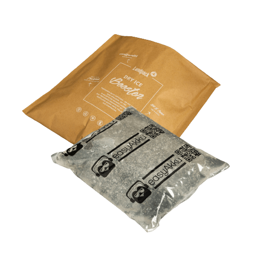 Kühlmittel Trockeneis und wiederverwendbare Kühlkissen