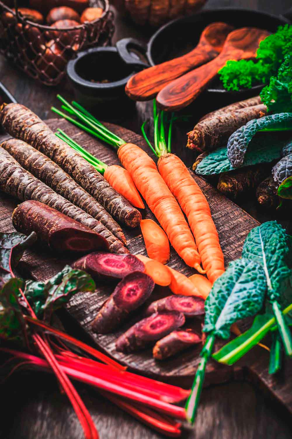 Unterschiedliche Möhren Arten