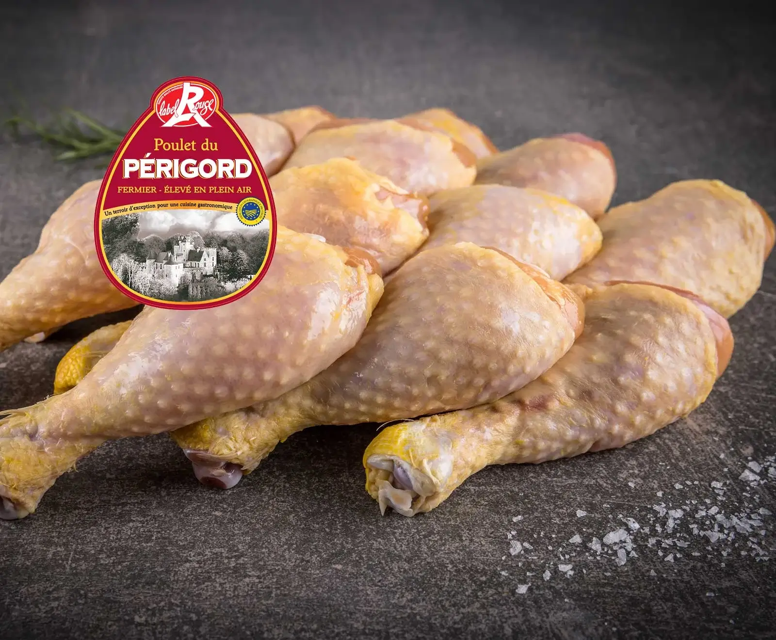 Französische Maishähnchen Drumsticks