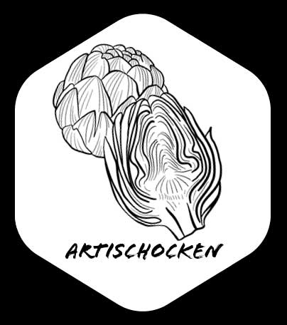 Grafik von Artischocken