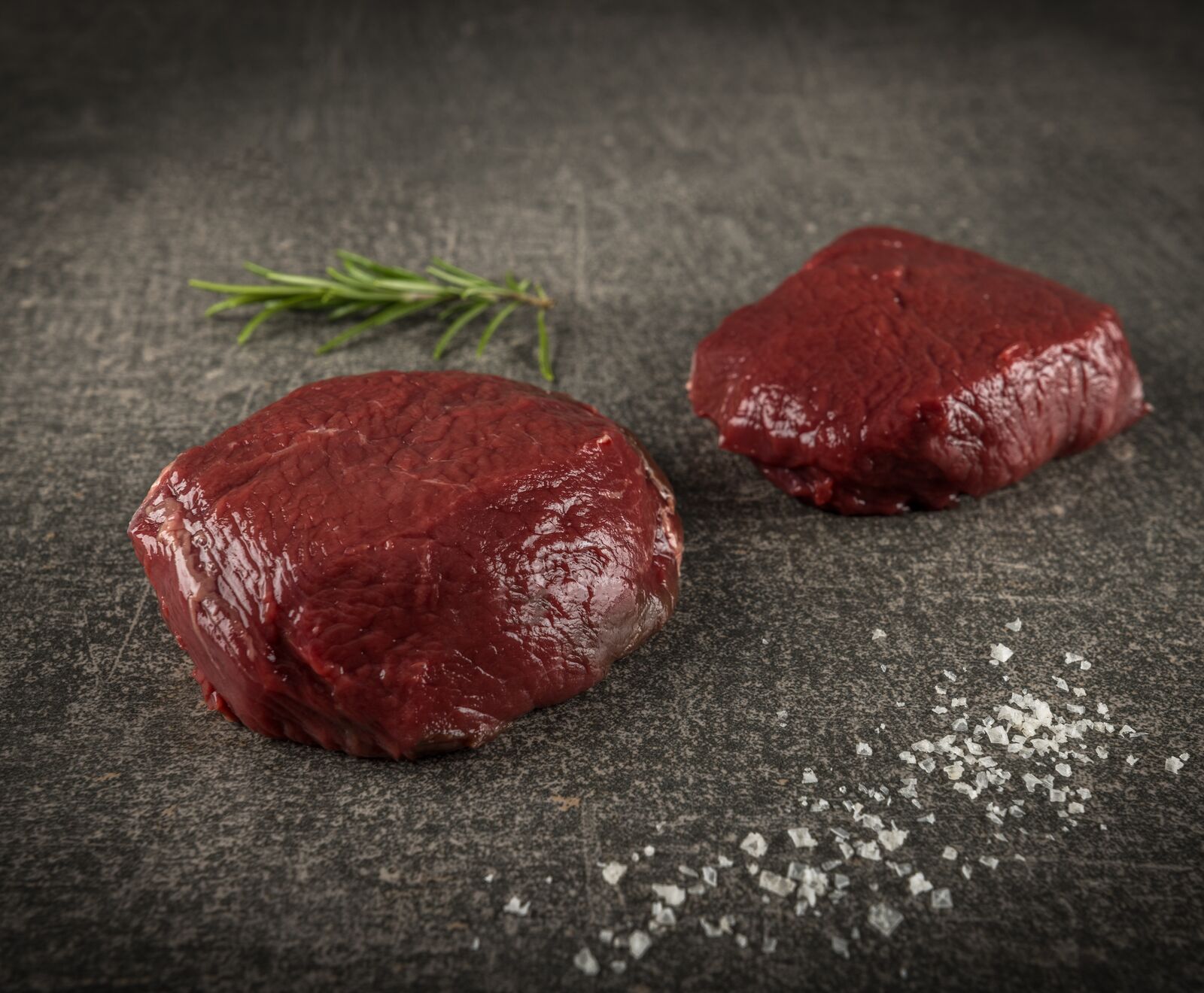 Neuseeländische Hirschrückensteaks