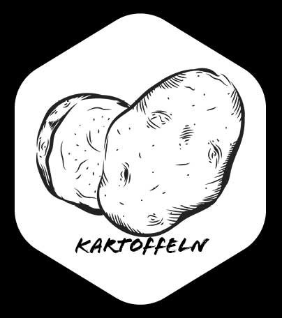 Grafik von Kartoffeln
