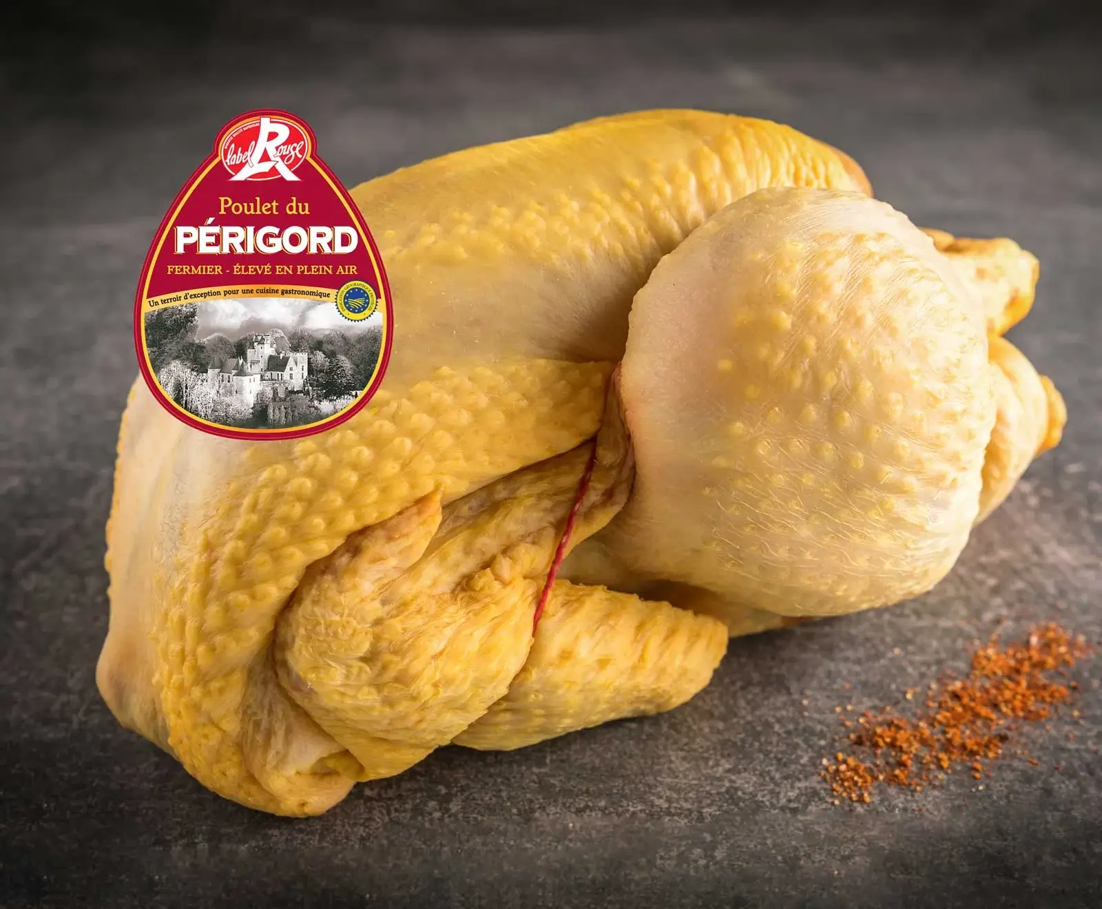 Französisches Maishähnchen ganz