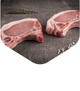 Rohe Schweinekoteletts