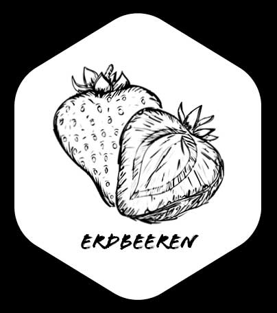 Grafik von Erdbeeren